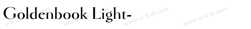 Goldenbook Light字体转换